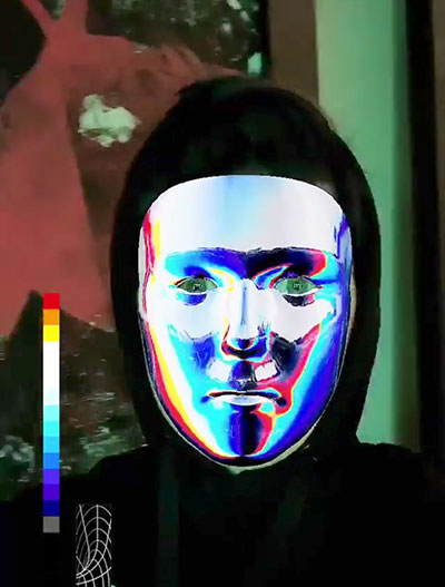 Instagram-tarinan naamio - teräs kasvot
