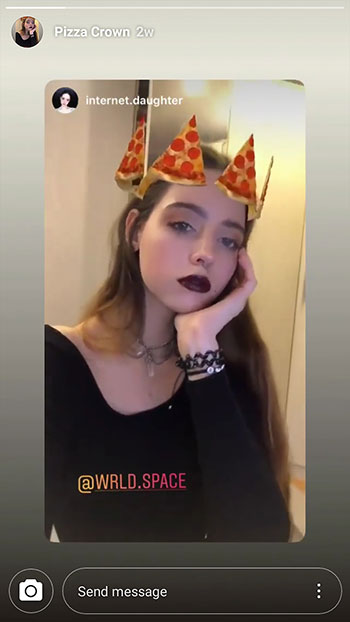 kuinka ladata naamarit instagram - pizza kruunu