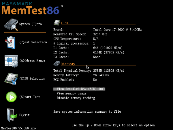Memtest86 -apuohjelma