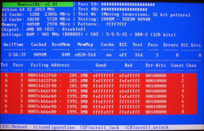 RAM-muistin tarkistaminen MemTest86-apuohjelmalla
