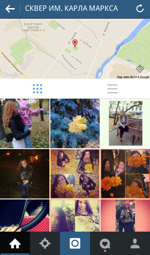 Kuinka löytää valokuvia sijainnin perusteella Instagramista