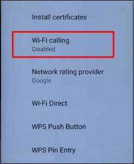 Wi-Fi-puhelun sammutus