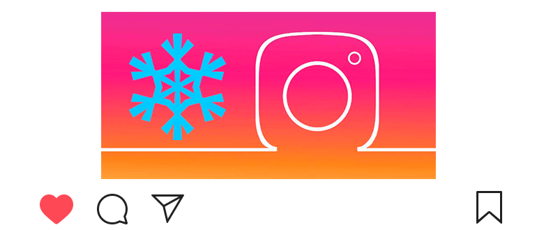 Kuinka tehdä lunta Instagramiin