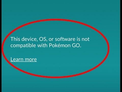 Kuvakaappaus Pokemon Go -palvelimen virheestä